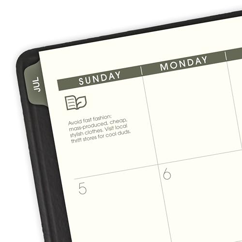 AT-A-GLANCE Planner 2026-2027 Weekly & Monthly Academic 12-Month July-June Quarter-Hourly Appointment Book, 8-1/4" x 11", Recycled, Black (70957G05)