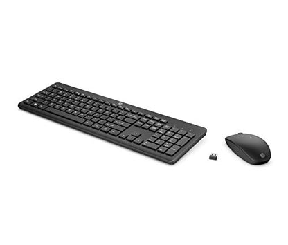 HP 230 Wireless Mouse and Keyboard Combo - 2.4GHz Wireless Connection - Long Battery Life - Durable & Low-Noise Design - Windows & Mac OS - Adjustable 1600 DPI - Numeric Keypad (18H24AA#ABA) - size: 1 Count (Pack of 1)