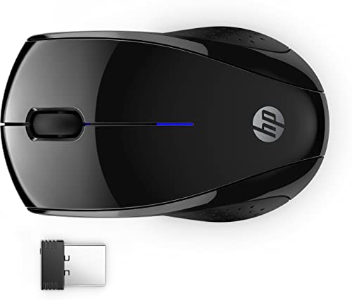HP Wireless Mouse 220 Silent, Ambidextrous, RF Wireless, Black