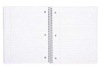 Mintra Office Durable Spiral Notebooks, 1 Subject, (Green, Wide Ruled 3 Pack), 100 Sheets, Poly Pocket, Moisture Resistant Cover, Strong Chipboard back, For School, Office, Business - color: Green, size: Wide Ruled 3pk
