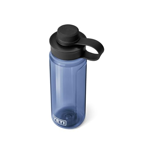 YETI Yonder Water Bottle with Yonder Tether Cap, Lightweight, Leakproof and BPA-Free - color: Navy, size: 25 Ounces