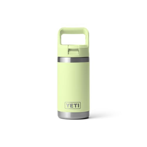 YETI Rambler Jr. 12 oz Kids Bottle, with Straw Cap - color: Grasshopper