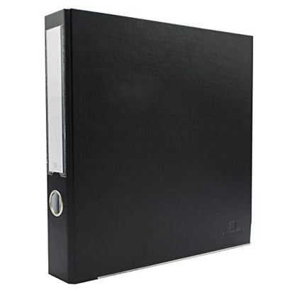 3-Ring Premium Binder - Black, 2" Spine, by Bindertek | 325 Sheet Capacity, 1.25" D-Rings, Linen-Textured Covers, Steel Reinforced Edges, Spine Label Included - color: Black, size: 2" Spine