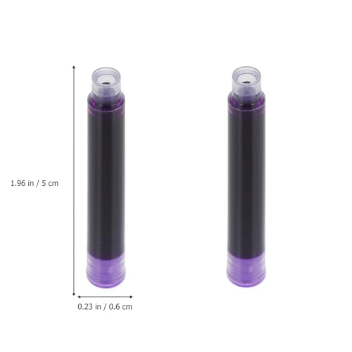 50pcs Erasable Ink Refills for Fountain Pens Absorbent Cartridges for Students and Office Use Easy Ink Filling for Smooth Writing