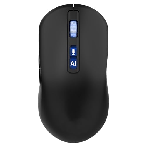 Azpen VoiceX Pro Wireless AI Mouse for PC and Laptop with Voice Input, Live Translation, ChatGPT Support, and One-Touch Search