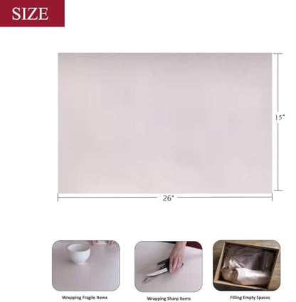 WAUPPY 400 Sheets Newsprint Packing Paper Sheets for Moving, Shipping, Box Filler, Wrapping and Protecting Fragile Items 10 Lbs (26” x 15”) - size: 400 Sheets (15"W x 26"L)