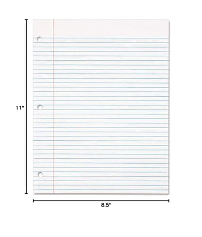 TOP62349 - Dimensions : 81/2 x 11" - Tops Filler Paper - Pack of 500