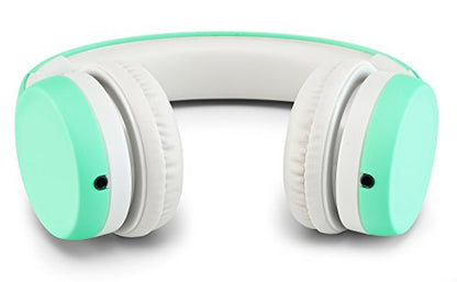 Nenos Kids Headphones Children's Over Ear Computer Volume Limited for Kids Foldable (Mint) - color: Mint