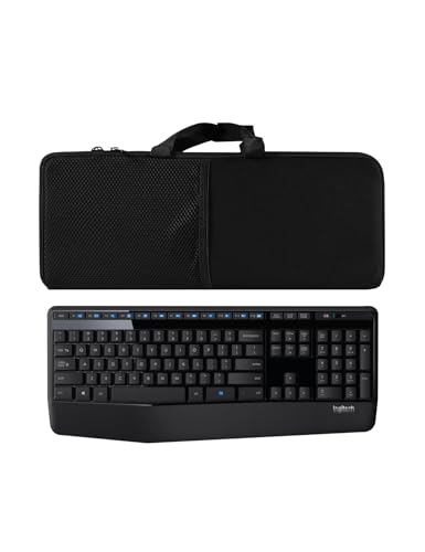 Portable Keyboard Bag Sleeve for Logitech MK345/MK850 Wireless Keyboards | Laptop Keyboard Sleeve for Lovaky 2.4G Ergonomic Performance Keyboard Mouse,Shockproof Dustproof Neoprene Case