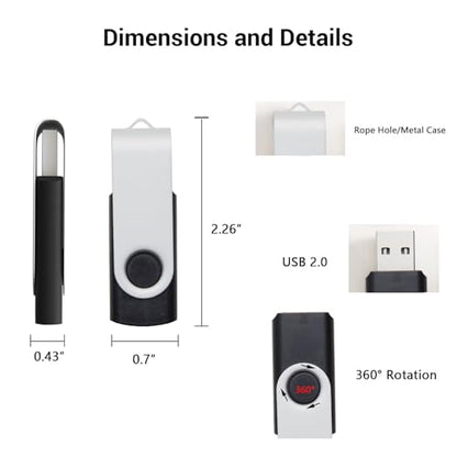 10 Pack 256MB USB Flash Drives in 5 Random Colors USB 2.0 Wholesale Lot Bulk Memory Sticks (10 Pack, 256MB) - size: 256MB, style: 10 Pack