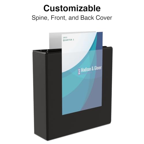 Staples 3" 3-Ring View Binder, Black, 4/Pack - color: Black, size: 4 Pack, style: 3'' Inch