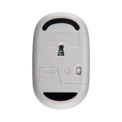 Acer Computer Mouse Wireless, 2.4G Slim USB Wireless Mice with USB-A Receiver, 1600 DPI Optical, Laptop Mouse with Plug and Play for Right/Left Handed Users (for Chromebooks, Windows PC & Mac) White - style: Bubble mouse, white