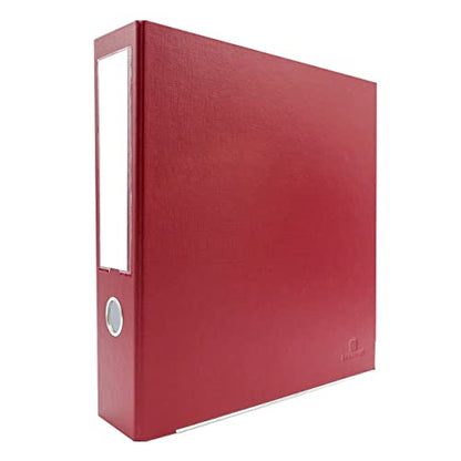 3-Ring Premium Binder - Brick Red, 3" Spine, by Bindertek | 525 Sheet Capacity, 2" D-Rings, Linen-Textured Covers, Steel Reinforced Edges, Spine Label Included - color: Brick Red, size: 3" Spine