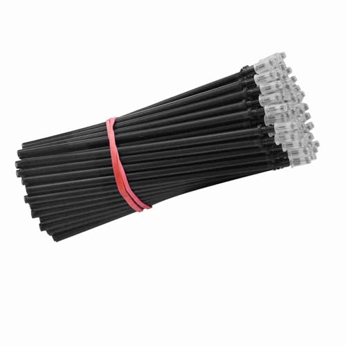 ZJchao Erasable Pens, Pen Refills Erasable Gel Pens Blue Ink Gel Ink Pen Refills with Fine Point 0.5mm Replacement for Office School Writing (100pcs) - color: Black, size: 100pcs