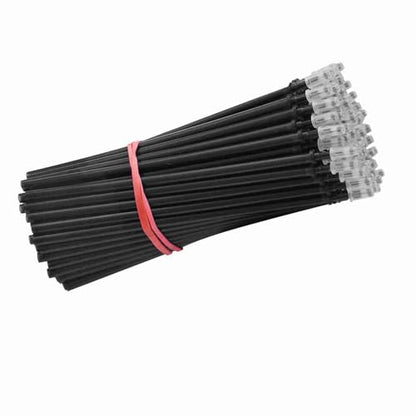 ZJchao Erasable Pens, Pen Refills Erasable Gel Pens Blue Ink Gel Ink Pen Refills with Fine Point 0.5mm Replacement for Office School Writing (100pcs) - color: Black, size: 100pcs