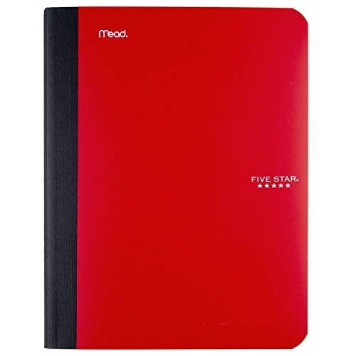 Five Star Composition Book, 100-Count, College Ruled, Red (72257) - color: Red