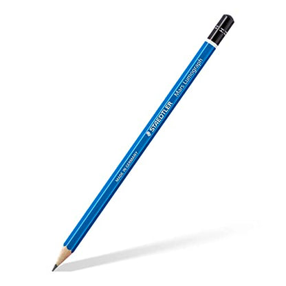STAEDTLER Mars Lumograph H Graphite Art Drawing Pencil, 6 Pencils - style: H