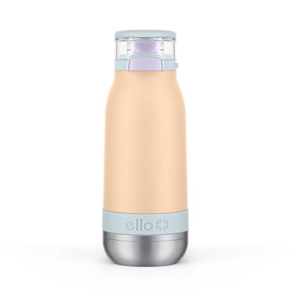 Ello Emma 14oz Insulated Stainless Kids Water Bottle with Straw, Twilight Breeze - color: Twilight Breeze