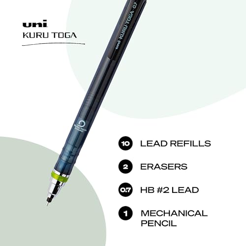 uniball Kuru Toga Mechanical Pencil Starter Kit,0.7mm HB#2,(Pack of 2) - size: 1 Count (Pack of 2)