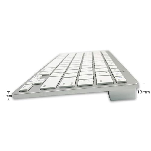 Wireless Korean Keyboard, Minority Language Hangul Keyboard Ultra Thin Lightweight Silent Bluetooth Keyboards for Laptop/Computer/Surface/Desktop/Smart TV (Korean) - style: Korean