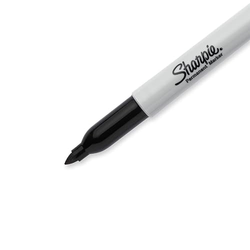 Sharpie Extreme Permanent Markers, Fine Point, Black, 12 Count - Fade Resistant - size: 1 Count (Pack of 12)