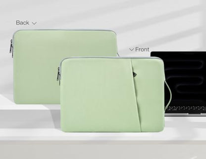 17 inch Laptop Carrying Case, Padded Travel Computer Sleeve Bag for HP 17.3-in Laptop, HP Envy 17, Dell Inspiron 17, ASUS Vivobook 17, Lenovo ideapad 17, Water-Resistant with Handle -Mint Green - color: Mint Green, size: 17-17.3 inch