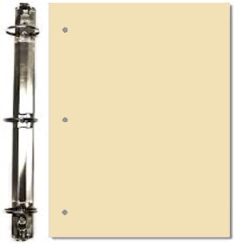 Copy Printing and Writing Colored Paper, 20 Pound - 75 Gsm, 3 Hole Punch, 500 Sheets per Ream. (Tan) - color: Tan