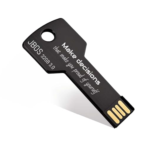 JBOS 32GB USB 3.0 Flash Drive,Key Shaped USB Drive with Laser Engraved Inspirational Quote, High-Speed Data Storage Memory Stick for Work, Study, Office, Gifts & Daily Use - size: 32GB-3.0