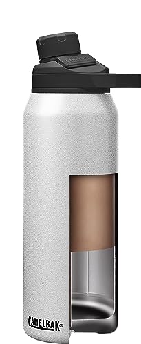 CamelBak Chute Mag Vacuum Insulated Stainless Steel Water Bottle, Magnetic Leak‑Resistant Cap for Everyday Hydration - color: White, size: 32 Ounces