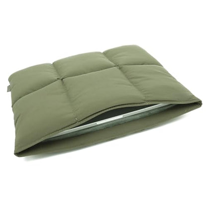KAYOND Puffy Laptop Sleeve 13 Inch 14 inch, Pillow Shape Laptop Sleeve, Compatible MacBook Pro 13inch 14 Inch M4 M5 Pro/Max, MacBook Air M1 M2 M3 M4 2026, Green - color: Green, size: For 13"-14" MBA/MAP M4 M3 M2 M1