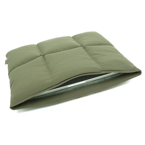 KAYOND Puffy Laptop Sleeve 15inch 16 inch, Pillow Shape Laptop Sleeve, Compatible MacBook Air 15 in M4 2025 & MacBook Pro 16 in M4 2024,Green - color: Green, size: For 15"-16" MBA/MAP M4 M3 M2 M1