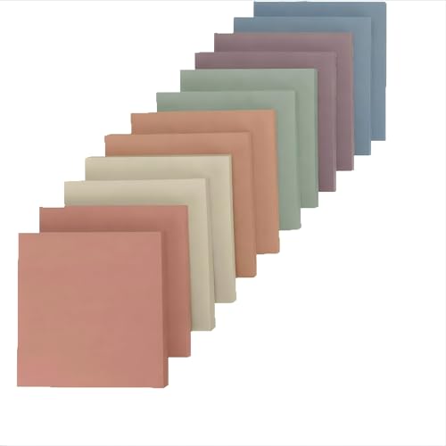 24 Pads Sticky Notes 3x3,Self-Stick Mini Notepad 100 Sheet/Pad Total 2400 Sheets,Office Supplies Bookmarkt Vintage 6-Colors (Vintage 3x3 6 Colors) - color: Vintage 3x3 6 Colors