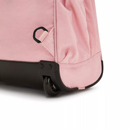 Kipling Women's Gaze Large Rolling Backpack, Durable, Wheeled Backpack with Adjustable Shoulder Straps, Nylon Book Bag - color: Bridal Rose