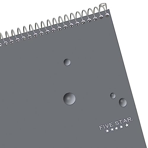 Five Star Top Spiral Notebook + Study App, 6 Pack, 1 Subject, College Ruled Notepad, 8-1/2" x 11", 100 Sheets, Assorted Colors (73525)