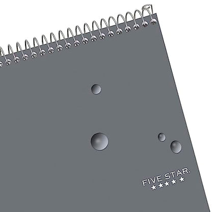 Five Star Top Spiral Notebook + Study App, 6 Pack, 1 Subject, College Ruled Notepad, 8-1/2" x 11", 100 Sheets, Assorted Colors (73525)