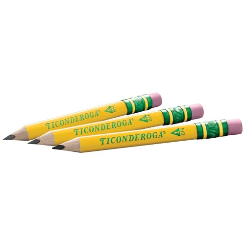 Ticonderoga My First Short Triangular Pencils, 36 Pencils/Pack, 1 Pack | Wood-Cased, #2 HB Soft, Yellow - size: 1 Count (Pack of 36)