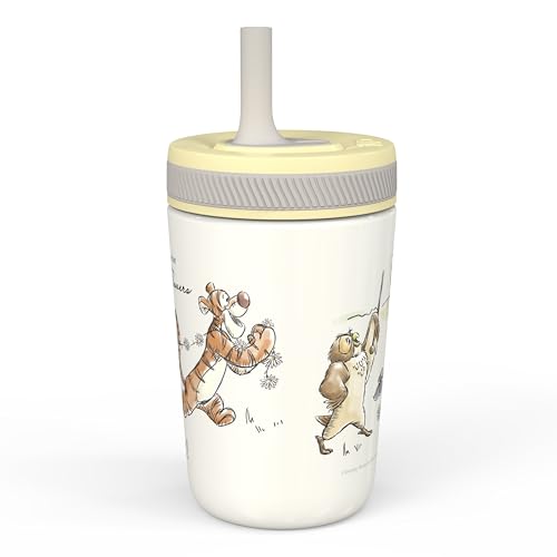Zak Designs Disney Winnie the Pooh Kelso Toddler Cups For Travel or At Home, 12oz Vacuum Insulated Stainless Steel Sippy Cup With Leak-Proof Design is Perfect For Kids (Winnie the Pooh & Friends) - color: Winnie the Pooh & Friends