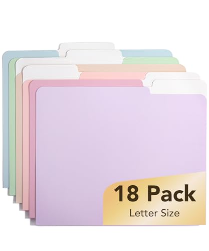 Mr. Pen- File Folders, 18 Pack, Morandi Colors, 1/3-Cut Tab | File Folders Letter Size, Colored File Folders, Office File Folder - color: Morandi Colors, size: 18 per Pack