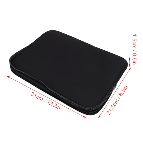 RiToEasysports Tablet Travel Bag, Portable Tablet Carrying Cases Water Proof Neoprene Foam Laptop Bag with Zip for Laptop Notebook Black - size: 11 Inch