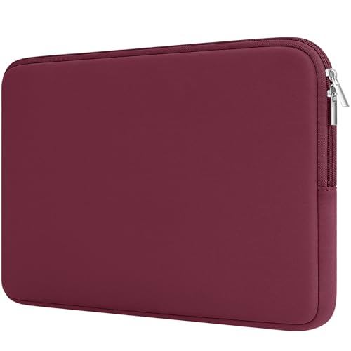 RAINYEAR 13 Inch Laptop Sleeve Compatible with 13.3" MacBook Air/Pro M1 M2 M3 M4 M5 A3449 A3240 A3113 A2681 A2338 Carrying Bag Protective Cover Soft Case (Red, Upgraded Version) - color: Red(upgraded Version), size: 13"