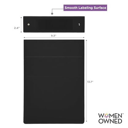 Carstens 2-Inch Heavy Duty 3-Ring Binder - Top Opening, Black, Durable Plastic, Precision No-Gap Rings, Waterproof Cover, No Pockets, Holds 300 US Letter Sheets, BPA-Free, Made in USA (5879-3R) - color: Black, size: Individual