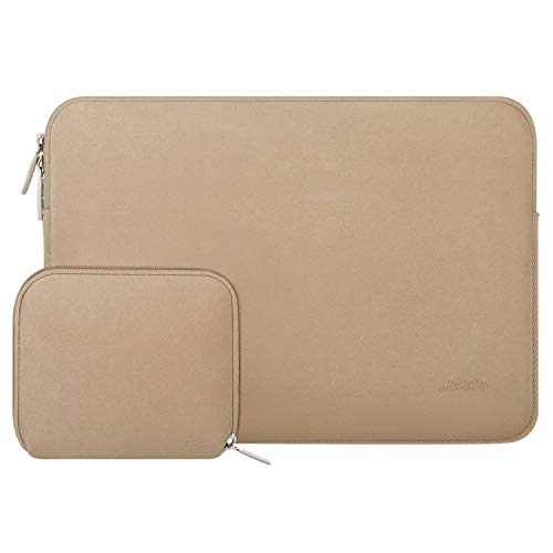 MOSISO Laptop Case 13.3 inch, 13-13.3 inch Laptop Sleeve Bag Compatible with MacBook Air/Pro 13/Pro 14 M5 M4 M3 M2 M1, HP Dell ASUS Lenovo, Neoprene Computer Sleeve Bag with Small Case, Apricot - color: Apricot, size: 13.3 inch