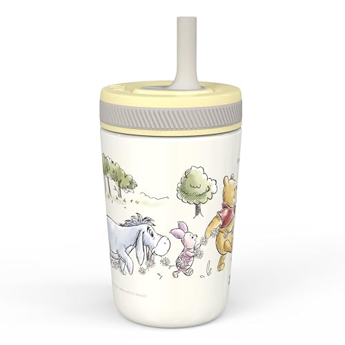 Zak Designs Disney Winnie the Pooh Kelso Toddler Cups For Travel or At Home, 12oz Vacuum Insulated Stainless Steel Sippy Cup With Leak-Proof Design is Perfect For Kids (Winnie the Pooh & Friends) - color: Winnie the Pooh & Friends