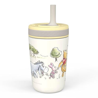 Zak Designs Disney Winnie the Pooh Kelso Toddler Cups For Travel or At Home, 12oz Vacuum Insulated Stainless Steel Sippy Cup With Leak-Proof Design is Perfect For Kids (Winnie the Pooh & Friends) - color: Winnie the Pooh & Friends