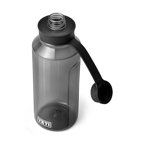 YETI Yonder Water Bottle with Yonder Tether Cap, Lightweight, Leakproof and BPA-Free - color: Charcoal, size: 50 Ounces