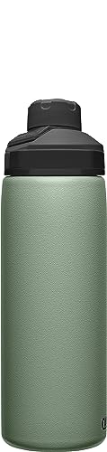 CamelBak Chute Mag Vacuum Insulated Stainless Steel Water Bottle, Magnetic Leak‑Resistant Cap for Everyday Hydration - color: Moss, size: 20 Ounces