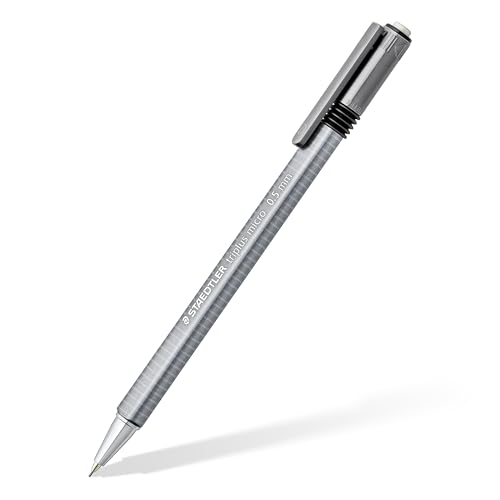 STAEDTLER triplus Micro 0.5mm Mechanical Pencils 3-pack: Retractable & Refillable #2 Mechanical Pencils with Twist Erasers, Ergonomic Triangular Grip for Writing, Drawing, Engineering & Drafting