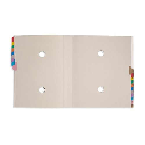 Blue Summit Supplies A-Z Desk File Sorter, Letter, 20 Dividers, Blue | Expanding alphabetical sorter, 20 A-Z dividers, for mail, files, invoices, and desktop organization