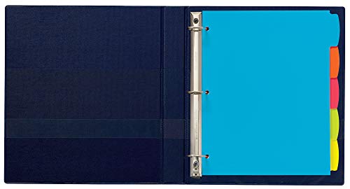 Avery Big Tab Write & Erase Durable Plastic Dividers for 3 Ring Binders, 5-Tab Sets, Bright Multicolor, 24 Sets, 120 Divider Tabs (16129) - size: 5 tab, style: 24 Sets