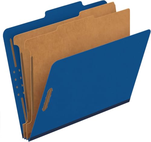 Pendaflex Classification File Folders, 1 Divider, Durable File Organizer for Home, School or Office, Letter-Size Folders for Files, Paper Organizer, Durable Prongs, (B006NVMJCC) (Pack of 5) - size: Letter (Pack of 5)